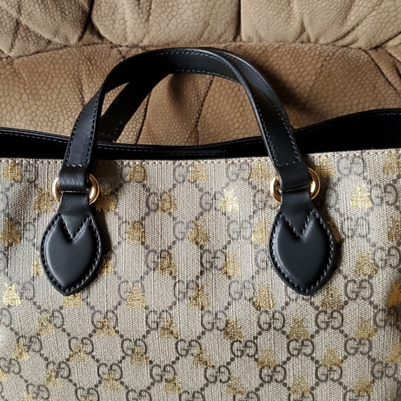 Gucci supreme bee small monogrammed tote - Picture 7 of 16